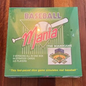 Vintage Sealed Baseball Mania The Boardgame